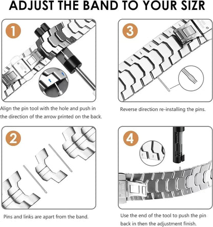 No Gap Stainless Steel Strap For Samsung Galaxy Watch Ultra 2-1/Ultra 2025 47mm High-end Bracelet Correa Galaxy Watch Metal Band