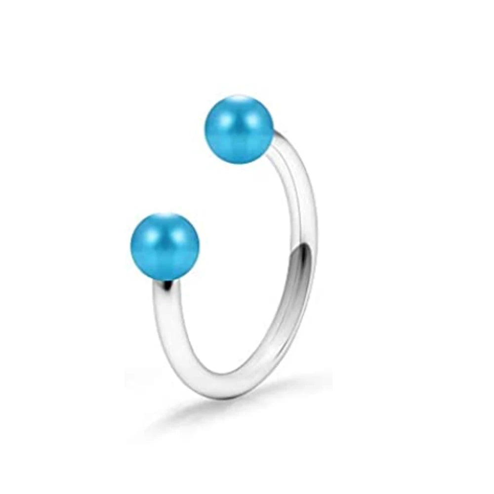 31 Styles 16G Surgical Steel 1 Pcs Nose Septum Rings Piercing Jewelry Horseshoe Cartilage Earring Eyebrow Lip Retainer 8mm 10mm