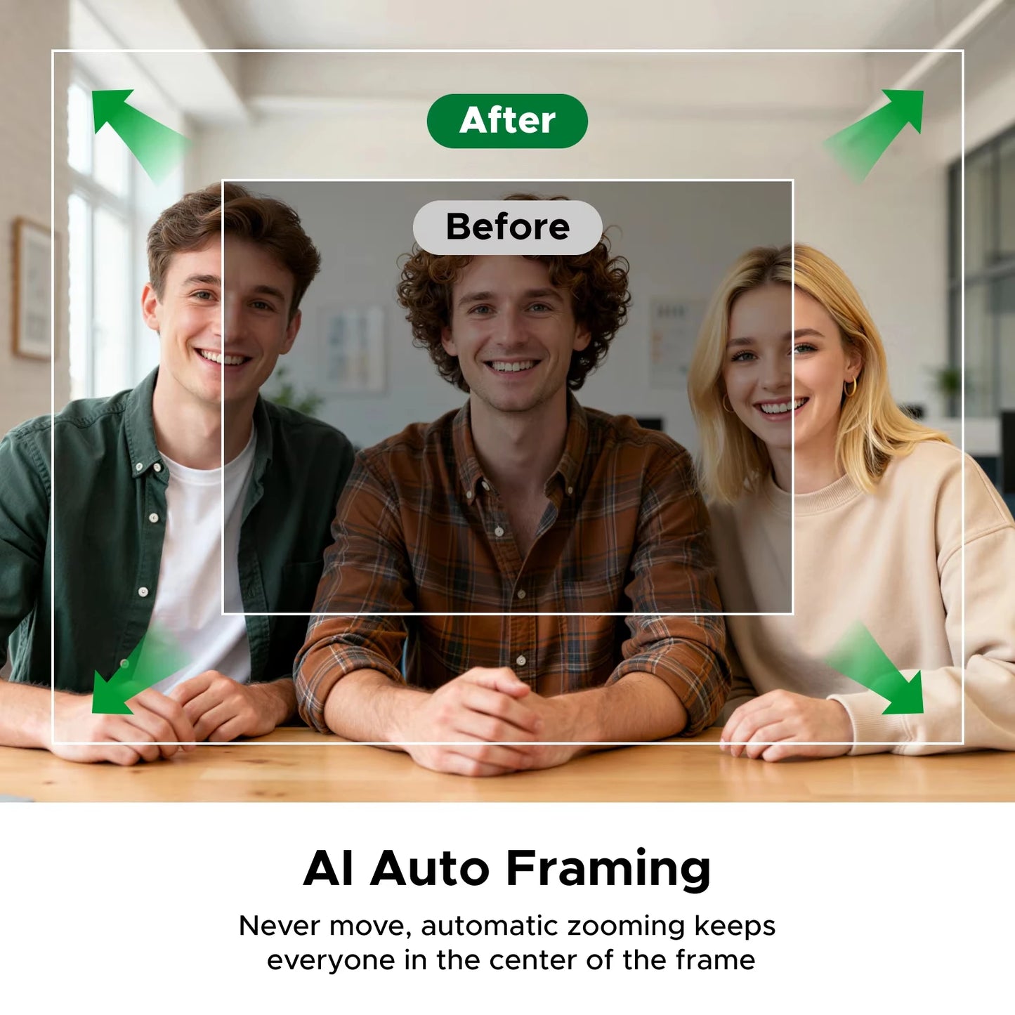 UGREEN FineCam Pro AI Smart PC 4K Webcam Auto Framing PDAF Focu Gesture Control AI Noise-Canceling Mic for Streaming Camera