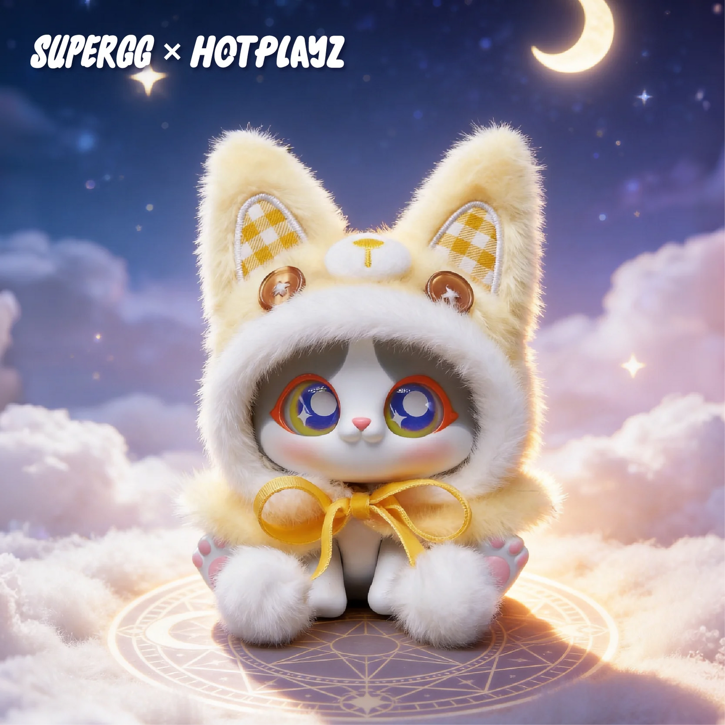 Supergg Picoco V2 Magic Lucky Cloak Cat Plush Pendant Blind Box Series Kitten Modeling Toys Ornament Mystery Box Surprise Gifts