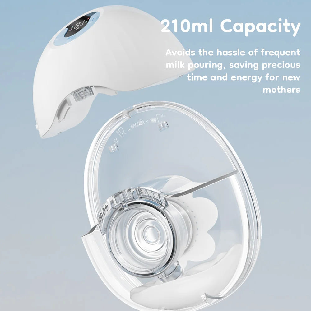 MAMIJOY Wearable Breast Pump Electric Breast Pumps Comfort Milk Collector Lightweight with LED Display 4 Modes & 36 Levels EB46