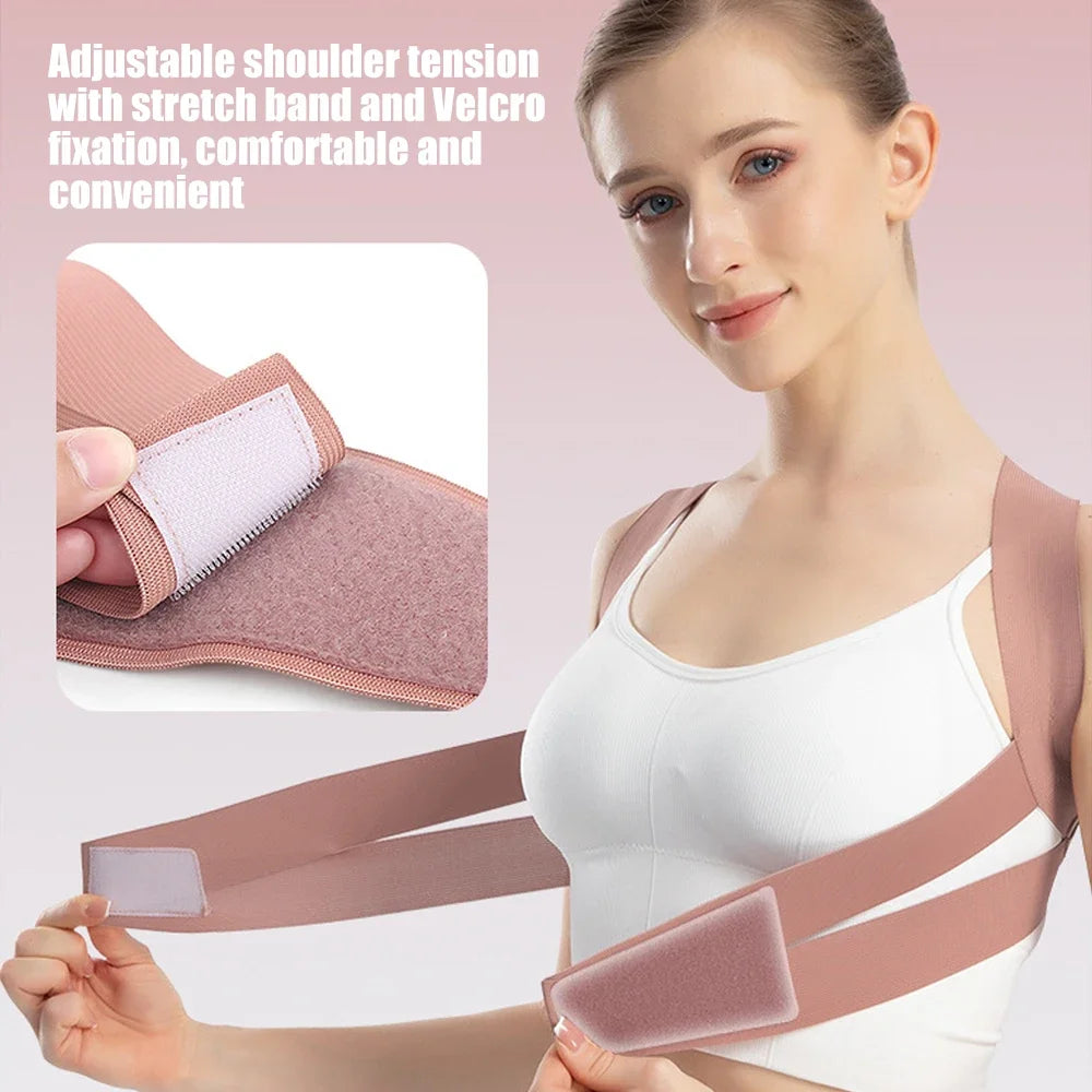 1PCS Posture Corrector Back Brace,Comfortable Shoulder Strap Hunchback Correction Belt Spine Support for Upper Back Pain
