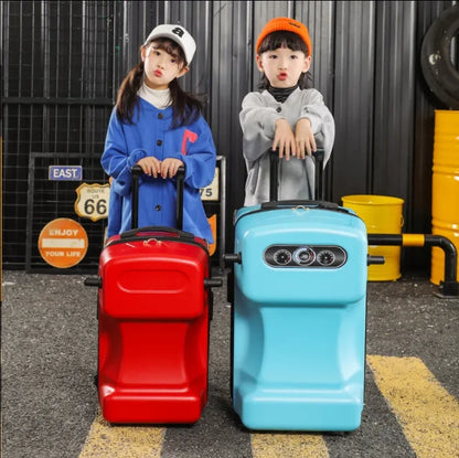 Kids rolling scooter suitcase kids riding suitcase  Children  Suitcase Spinner luggage suitcase boy's Travel Trolley Bags wheels