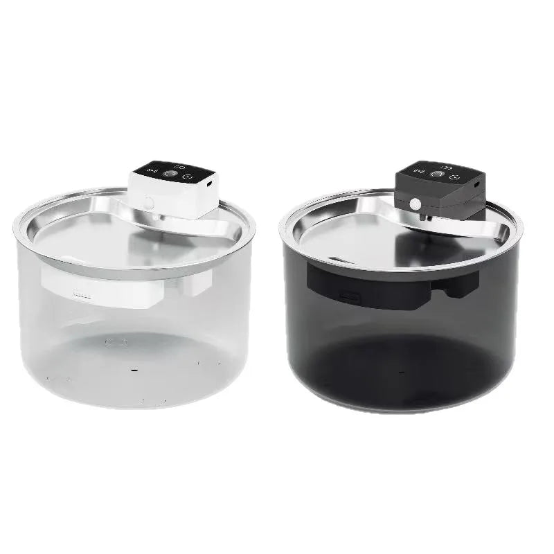 3L Automatic Wireless Pet Water Fountain Circulate Filter Silent Pet Water Bowl Stainless Steel ABS PET for Cats Dogs Dispenser