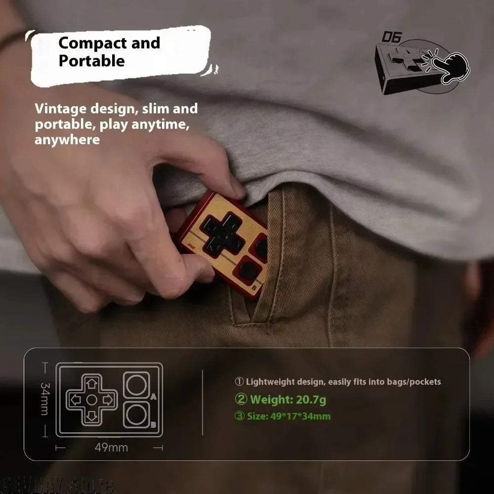 IINE Pocket Mini Bluetooth Controller, Multi-Function Gamepad for Android & iPhone Mobile Gaming & Short Videos