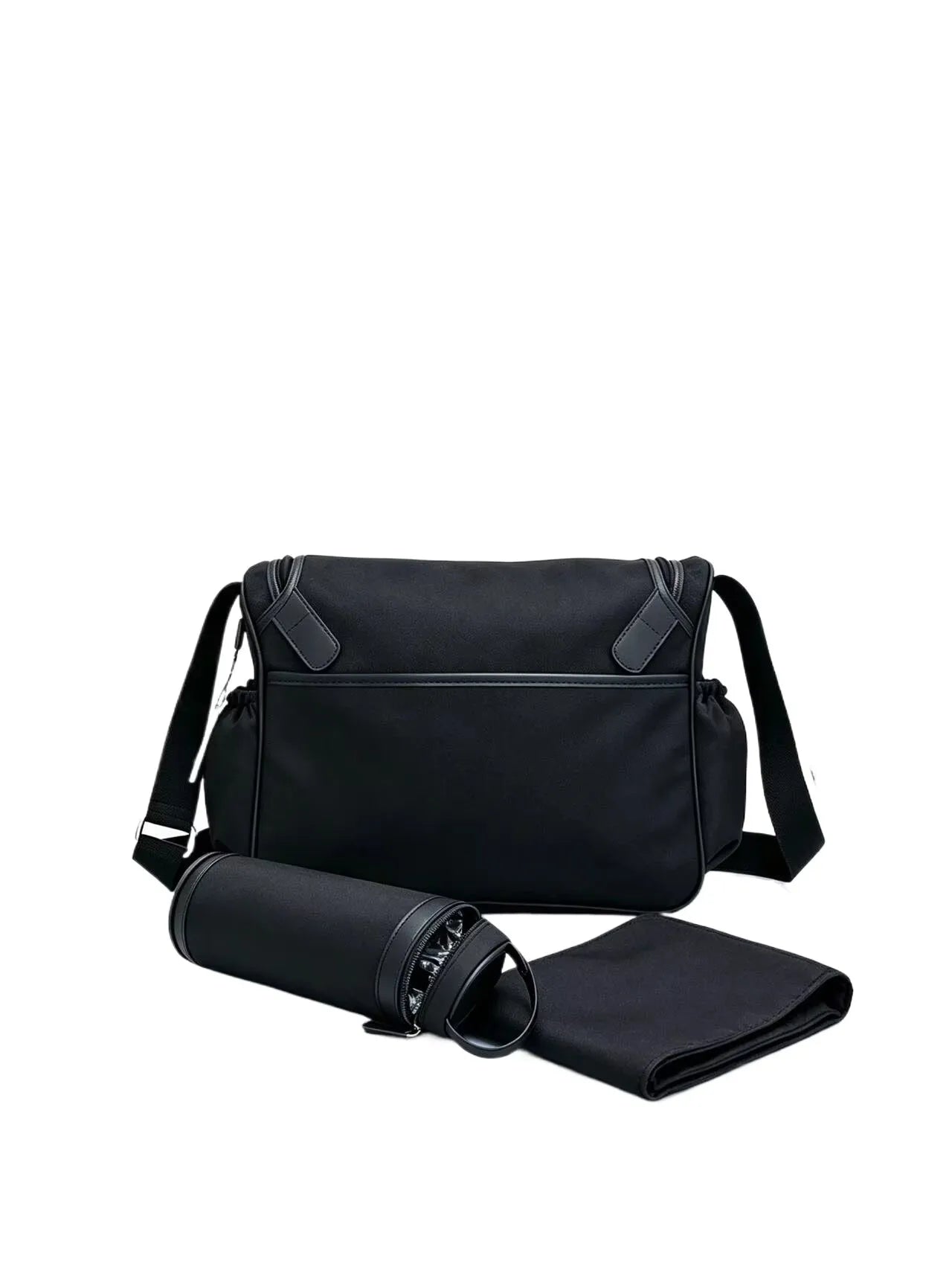European & American Luxury Diaper Bag Kit wholesale Cross‑body Mommy Bag Bottle Insulator & Changing Mat for Family Outings