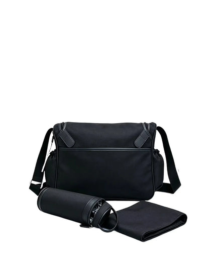 European & American Luxury Diaper Bag Kit wholesale Cross‑body Mommy Bag Bottle Insulator & Changing Mat for Family Outings