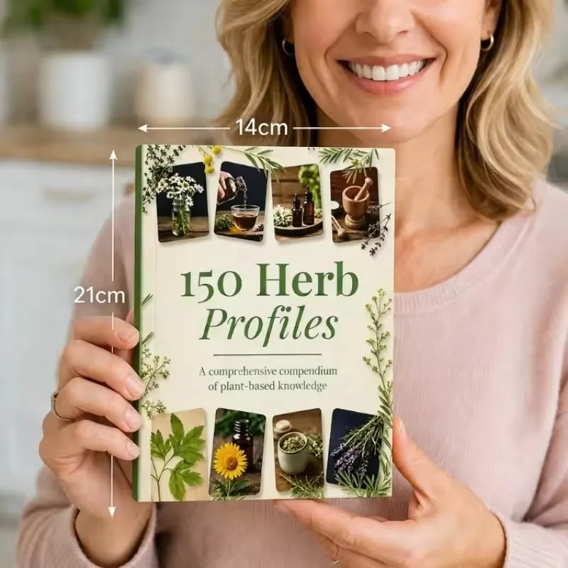Herbal Medicine Book 150 Herb Profiles Natural Remedies Guide Medicinal Plants Encyclopedia Home Healing Reference Book