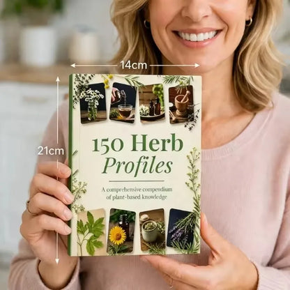 Herbal Medicine Book 150 Herb Profiles Natural Remedies Guide Medicinal Plants Encyclopedia Home Healing Reference Book