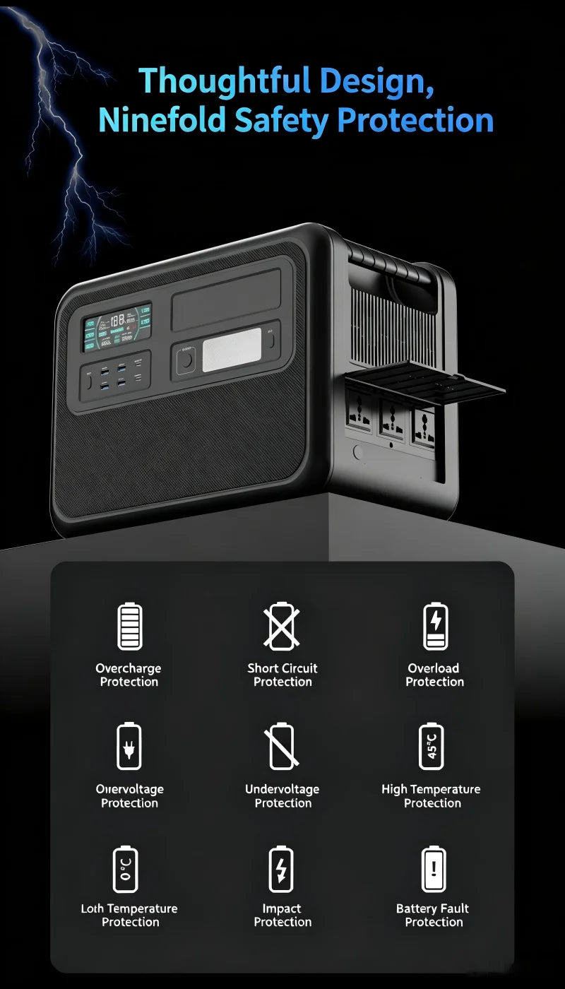 ZP4000 Portable Power Station, 4020Wh Large Capacity Outdoor Generator for Camping & Home Emergency Power Supply