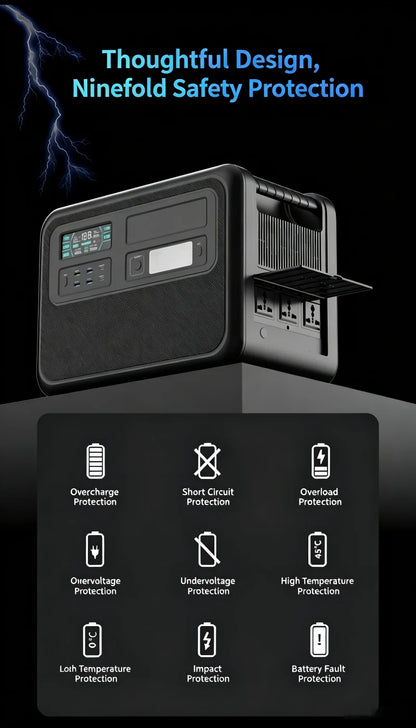 ZP4000 Portable Power Station, 4020Wh Large Capacity Outdoor Generator for Camping & Home Emergency Power Supply