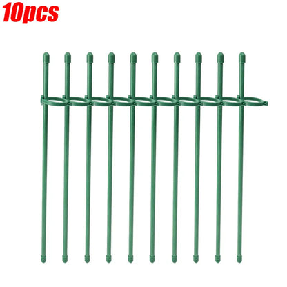 Adjustable Plant Support Rod Garden Stakes Shrub Flower Stick Tomatoes Vine Orchid Stand Potted Plants Holder Pole with Clip