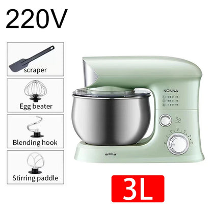 2026 Multifunctional Chef Machine Household 3-5 Liter Small Dough Kneading Machine Fully Automatic Household Electric Egg Beater
