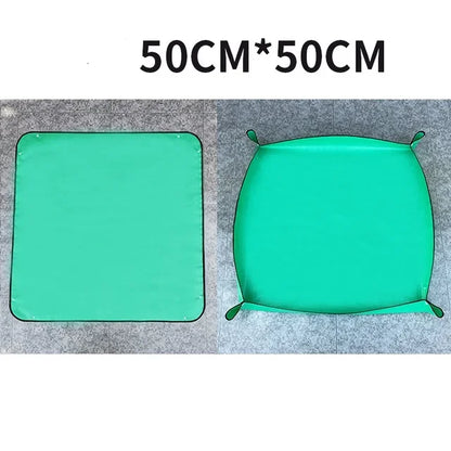 Thickened Waterproof Mats Garden Soil Change Mats Gardening Tools Plant Flower Pot Reusable Transplanting Change Pot Plant Mats
