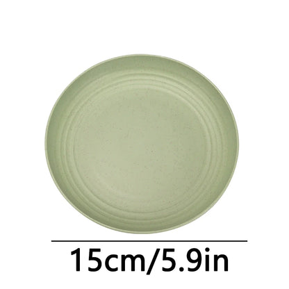 Fruit Plate, Round Salad Dessert Plate, Plastic Plate Can Be Used For Snacks, Nuts Can Be Stacked And Not Easily Broken