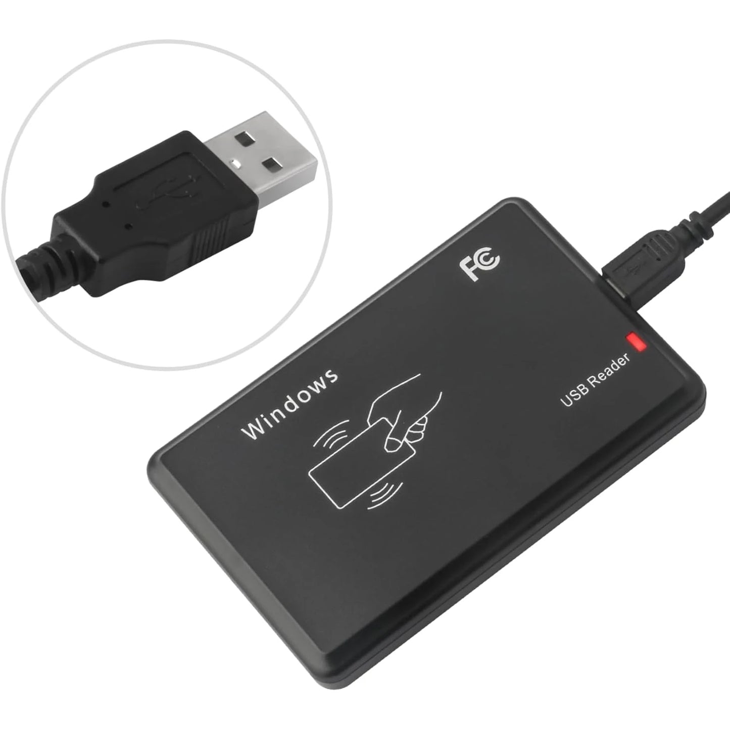 Smart RFID Card Reader 125KHz 13.56MHz ID IC Dual Frequency Nfc Card Encrypted Programmer Reader With USB Interface
