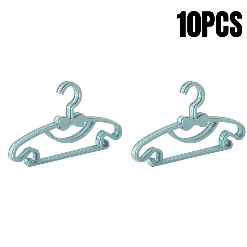 5-50pcs Baby Hangers Plastic Kids Clothes Storage Hanger for Nursery