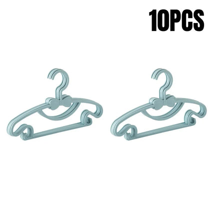 5-50pcs Baby Hangers Plastic Kids Clothes Storage Hanger for Nursery