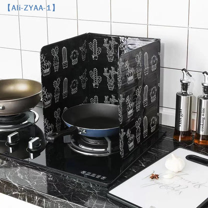 【ZYAA-1】2Pcs Anti-Splashing Stove Oil Baffle Plate Aluminum Cooker Shield Cooking Frying Oil Splash Guard Microwave Oven Covers