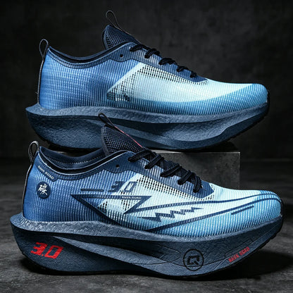 Men Running Shoes Carbon Board Marathon Sports Speciality Breathable Lightweight Women's Comfortable Athletic Nonskid Sneakers