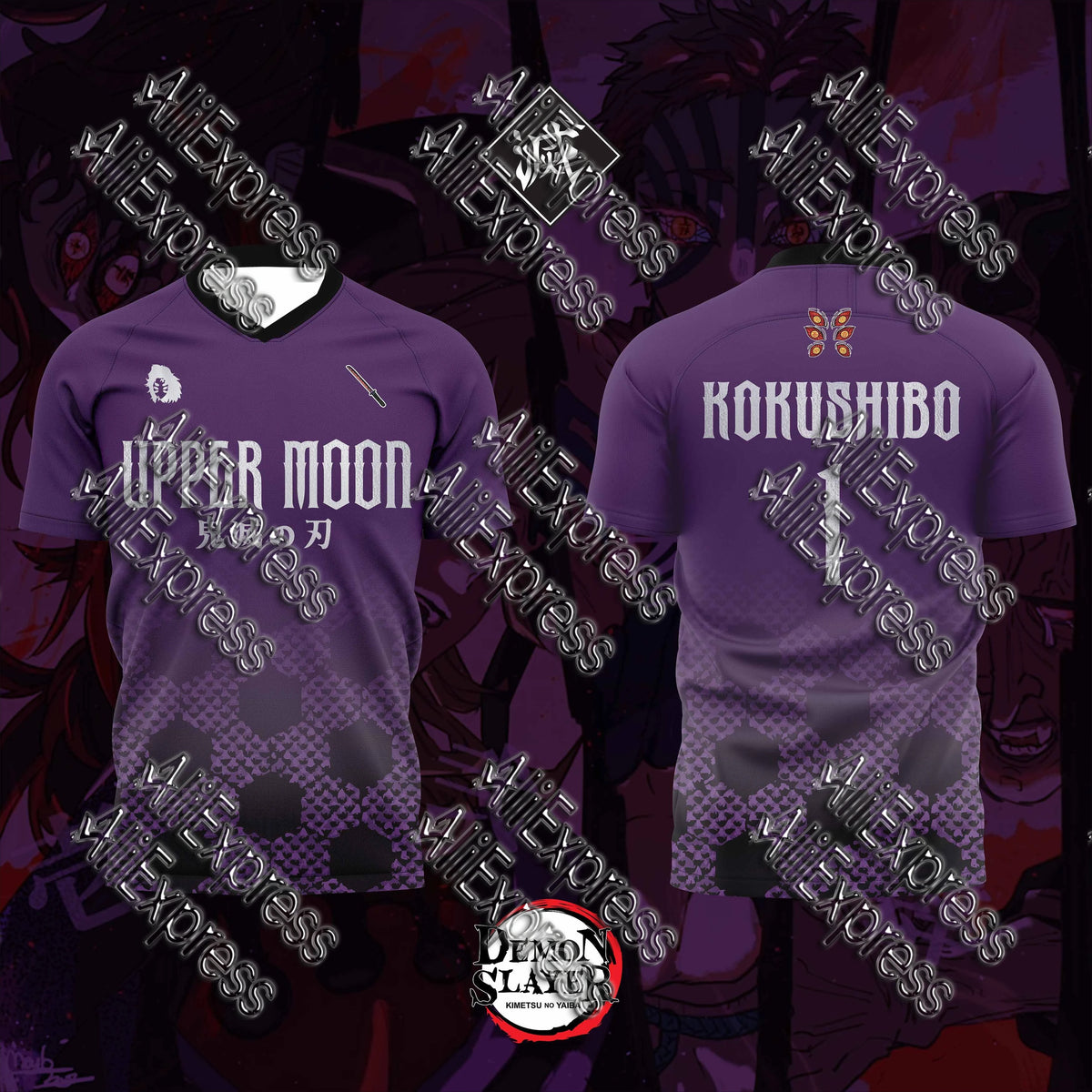 Summer Vintage Anime Devil Slayer Short Sleeve Tops Fashion Unisex Manga Breathable V-Neck T-Shirt Japanese Classic Anime Tee