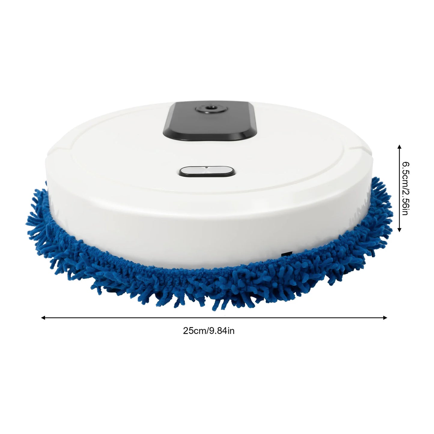 Robot Vacuum and Mop Vacuum Cleaner Wet Dry Automatic Mopping Spraying USB Rechargeable ABS 60min Low Noise Floor Cleaner Home Cleaning Machine