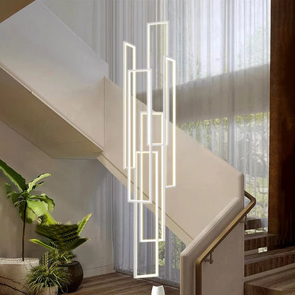 Modern ring stairs led lights pendant light lamps for living room led Chandeliers for dining room hanging light indoor lighting
