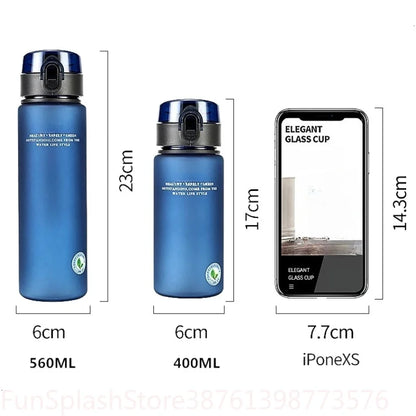 BPA Free Leak Proof Sports Water Bottle High Quality Portable Drink Bottle 400ml 560ml For Hiking Tour Outdoor