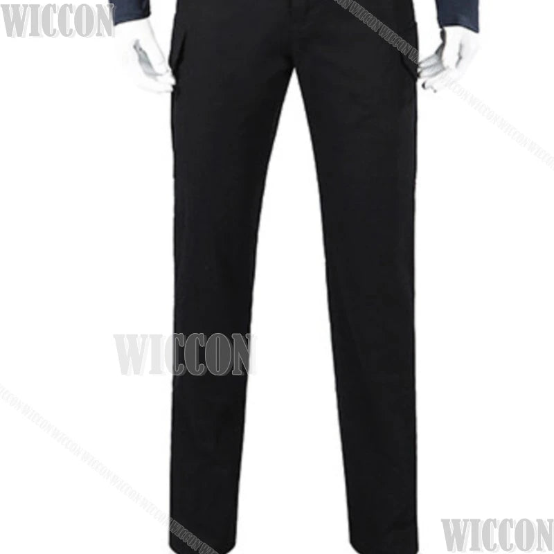 Residenttt Leon Full Set Suit Cosplay Dark Coat Slim-fit T-shirt Pant Belt Gloves Horro Game Man Halloween Comic Con Festival