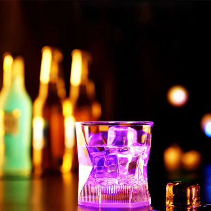 Flash Light Up Cups Sensor Shorts Glasses Fun Cup LED Drinking Blinking Barware for Bar Night Club Birthday Christmas Party