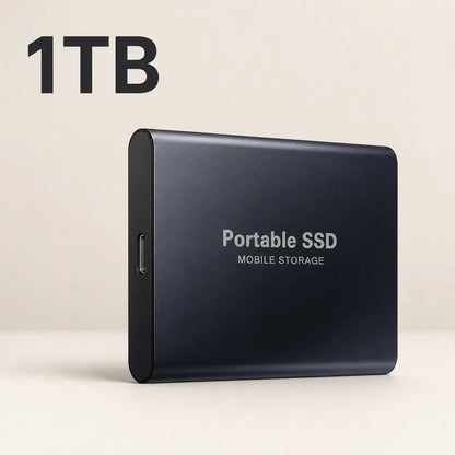 High Efficiency External Hard Disk Mobile Solid State Drive 1TB 2TB TPYE-C Storage Device For Data Backup