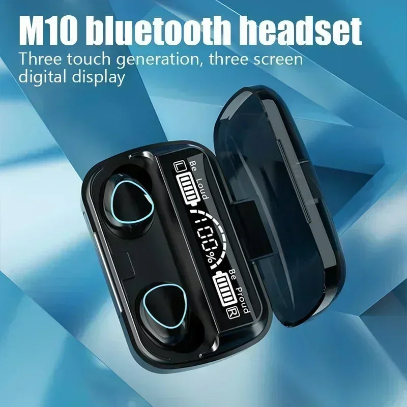 TWS BT5.3 Headphones LED Display Wireless Earphones With Microphone 9D Stereo Sports Waterproof Earbuds Headsets