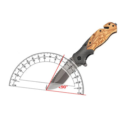 Outdoor stainless steel folding knife, fruit knife, multi-purpose small knife, portable, high hardness, camping survival knife