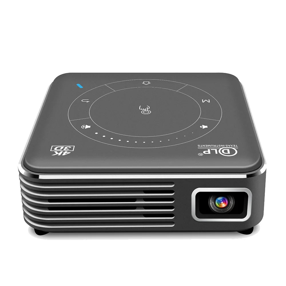 4K DLP LED Mini Portable Projector Model P11 16GB 32GB Android Smart Phone 1080p HD 2G 4G RAM Built-in Battery HIFI Stereo