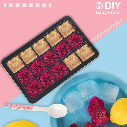 15 Grid Silicone Ice Cube Molds Reusable Big Ice Tray Mold Durable Ice Mould With Lid for Bar Pub Whiskey Cocktail