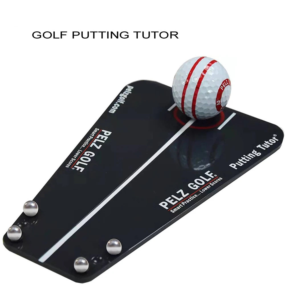 Golf Putting Tutor Mirror Training Aid Align Training Tool Indoor Outdoor Golf Simulator Putting Alignment Swing Trainer