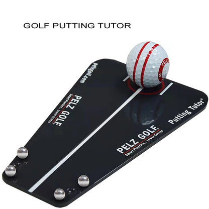 Golf Putting Tutor Mirror Training Aid Align Training Tool Indoor Outdoor Golf Simulator Putting Alignment Swing Trainer