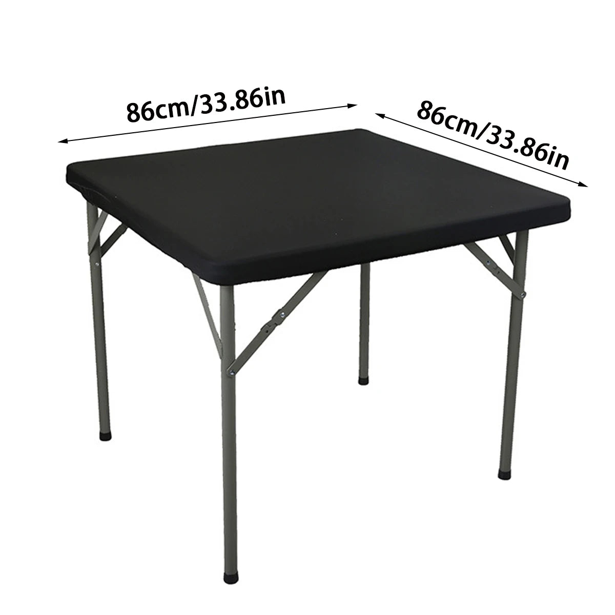 1Pcs Stretchy Square Table Cover, Washable Tablecloth For Party Dining, Cocktails Table, Birthday Wedding Party Decorations