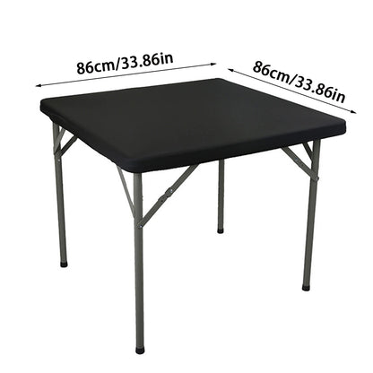 1Pcs Stretchy Square Table Cover, Washable Tablecloth For Party Dining, Cocktails Table, Birthday Wedding Party Decorations