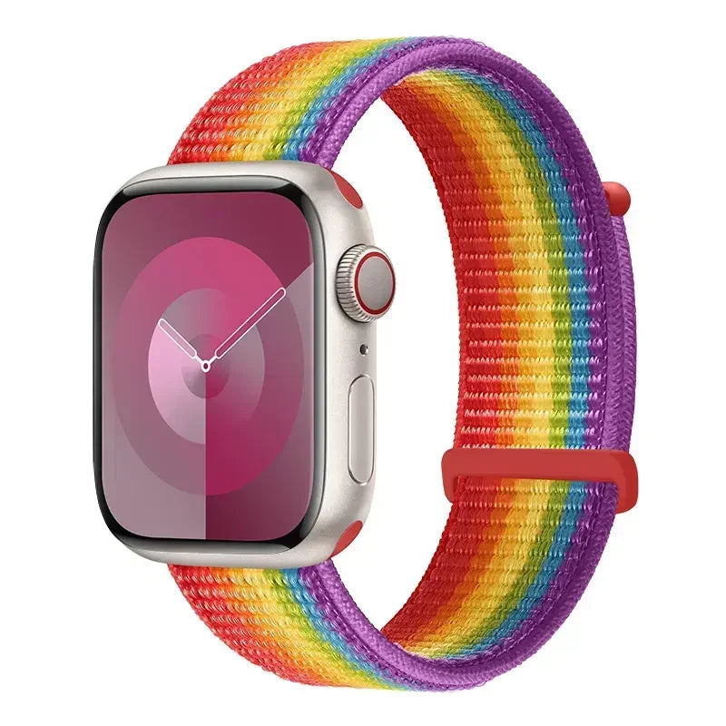 Nylon Loop Strap For Apple Watch 11 10 9 8 7 46mm 45mm 42mm 41mm Ultra 3 2 49mm Braided Bracelet iWatch 6 5 4 SE3 44mm 40mm Belt
