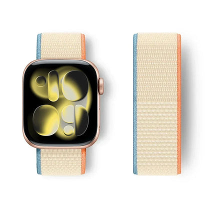 Nylon Loop for Apple Watch Band S11 46mm 40mm 44mm 45mm 42mm 41mm 49mm Smart Belt Bracelet for IWatch 11/10/9/8/7/6/SE/5/4 Strap
