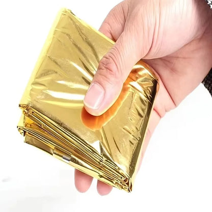 Camping, hiking, first aid blanket, hiking, anti heat equipment, portable aluminum film life blanket,