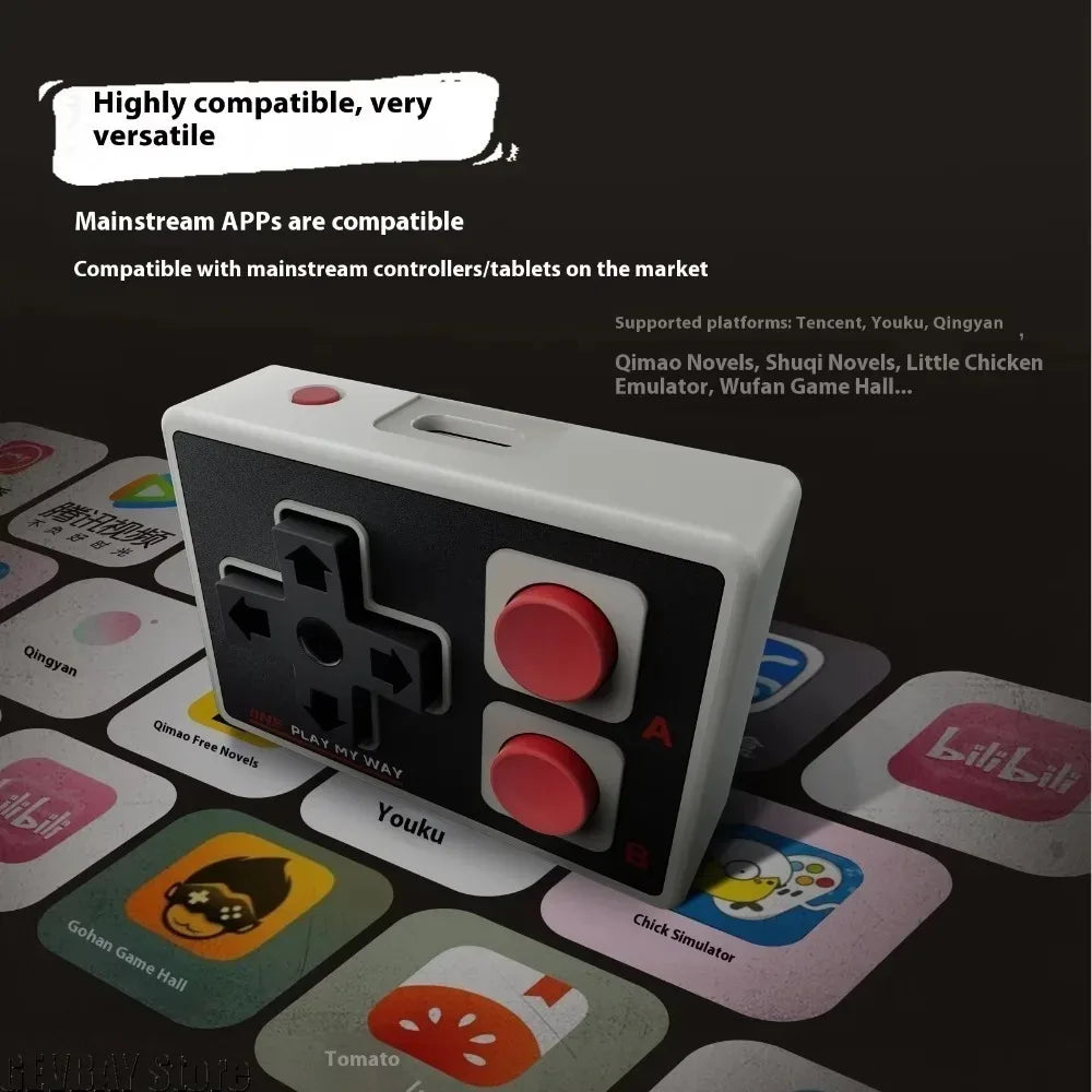 IINE Pocket Mini Bluetooth Controller, Multi-Function Gamepad for Android & iPhone Mobile Gaming & Short Videos