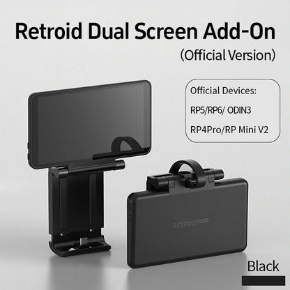 Retroid Dual Screen Add-on Expand 5.5Inch Oled Screen Back Clip Design With TypeC Plug For RP4Pro/RP Mini/RP MiniV2/RP5