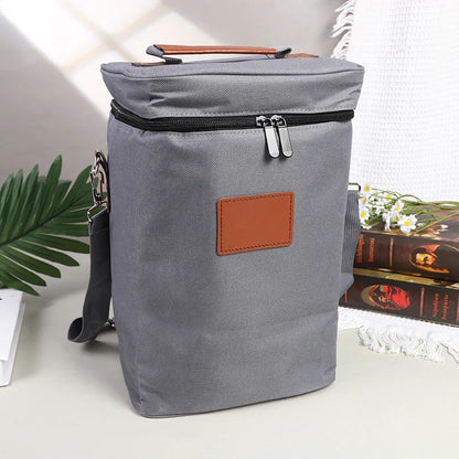 Lunch Bag Red Wine Insulation Bag 4 Bottles Wine Cold Ice Cooler Pouches Outdoor Red Wine Carrier Handbag Champagne Picnic Bag