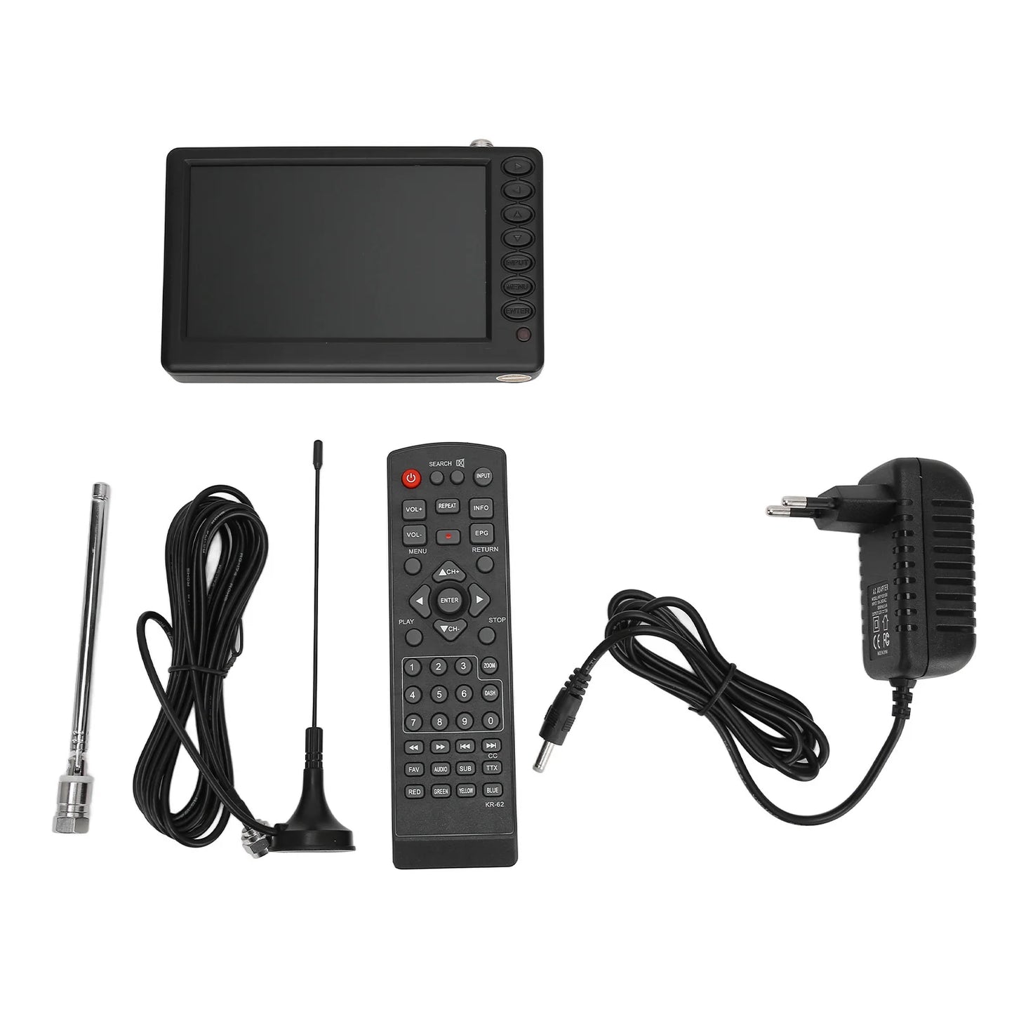 5 Inch Portable TV ISDB T Compliant Rechargeable 1080P Mini Digital Television Mini TV Mini Digital Television  Digital TV