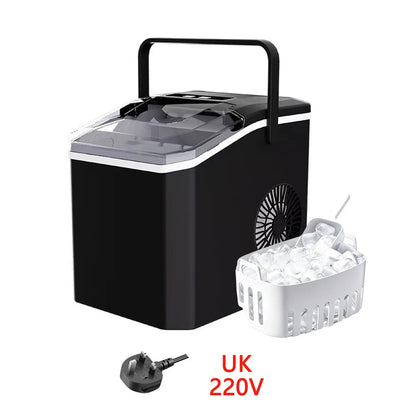 Countertop Portable Ice Maker Quick Production Bullet‑Style Hollow Ice Cubes Compact Ice Making Machine for Home & Outdoor