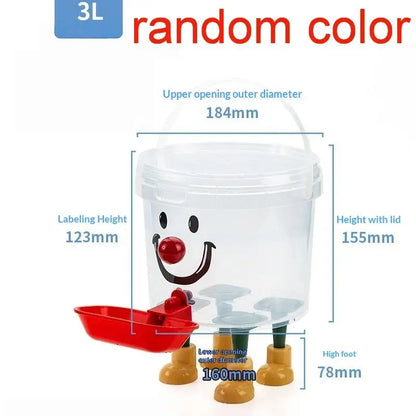【1Set Large Capacity Pet Drinking Fountain 3/5/8/10L Cartoon Automatic Water Dispenser No-Electricity Auto Water Bowl】