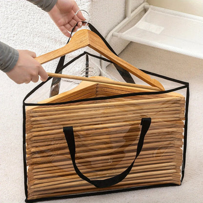 1pc Clothes Hanger Organizer Holder for Space Saving, Hanger Triangle Storage Bag with Handles for Closet Tidier Laundry