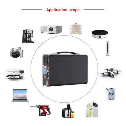 300W Portable Power Station 220V Solar Generator Outdoor Camping Emergency Mobile Power Bank 90000mAh LiFePO4 Backup Battery